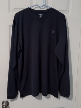 Reel Legends Long Sleeve Crewneck Tee - Dark Navy